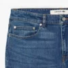 Calças de ganga índigo de corte justo com 5 bolsos para homem