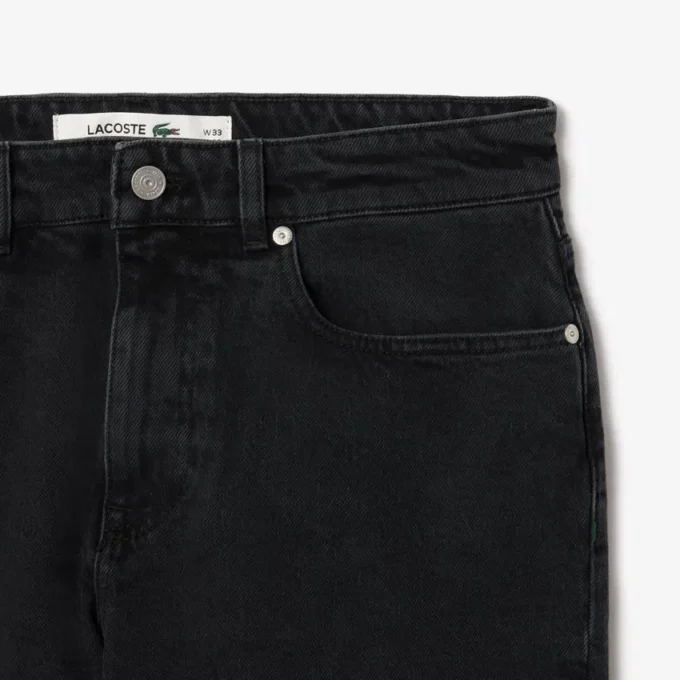 Calças de ganga índigo de corte justo com 5 bolsos para homem
