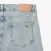 Calças de ganga índigo de corte justo com 5 bolsos para homem