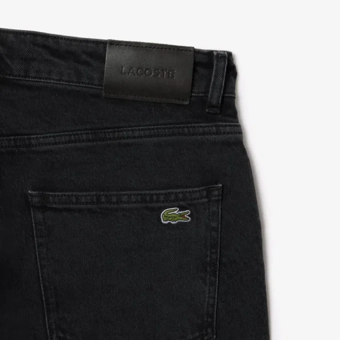 Calças de ganga índigo de corte justo com 5 bolsos para homem