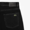Calças de ganga índigo de corte reto com 5 bolsos para homem