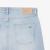 Calças de ganga índigo de corte reto com 5 bolsos para homem