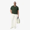 Calças de ganga índigo de corte reto com 5 bolsos para homem