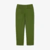 Calças de lã com efeito slub de corte reto Runway