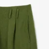 Calças de lã com efeito slub de corte reto Runway