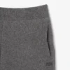 Calças de lã merino de corte largo para homem