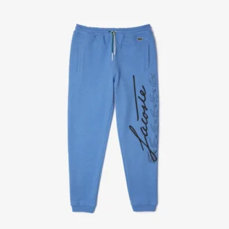 Calças de moletom de algodão com estampado Signature & Croc para homem