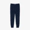 Calças de pijama de algodão estampadas para homem
