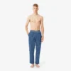 Calças de pijama em popeline com monograma para homem