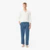 Calças de pijama em popeline com monograma para homem