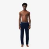Calças de pijama masculinas com cintura multicolorida