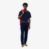 Calças de pijama masculinas com cintura multicolorida