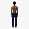Calças de pijama masculinas com cintura multicolorida