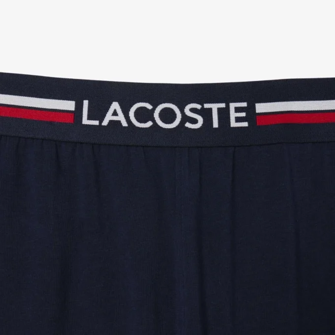 Calças de pijama masculinas com cintura multicolorida