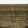 Calças de treino oversized em cetim para mulher