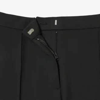 Calças de vestido largas de cintura alta para mulher