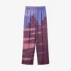 Calças Oversized com Estampado Paisagístico para Mulher