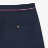 Calças plissadas oversized em mistura de lã para mulher