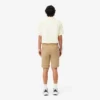 Calções bermudas chino em algodão elástico com corte regular