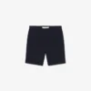 Calções bermudas chino em algodão elástico com corte regular