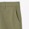 Calções bermudas chino em algodão elástico com corte regular
