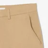 Calções bermudas chino em algodão elástico com corte regular