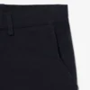 Calções bermudas chino em algodão elástico com corte regular