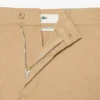 Calções bermudas chino em algodão elástico com corte regular