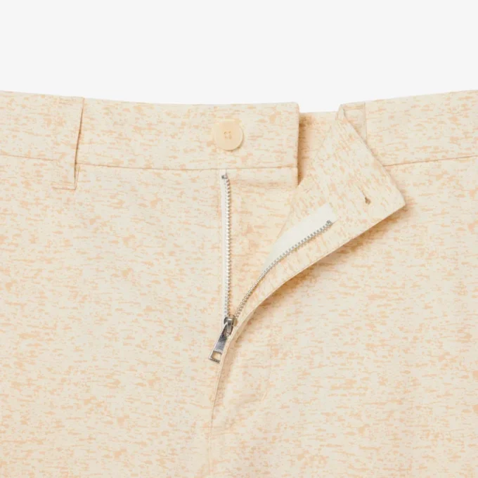 Calções cargo bermuda estampados de corte reto