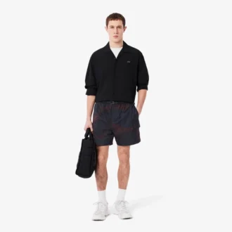 Calções cargo de nylon com padrão Ombra para homem