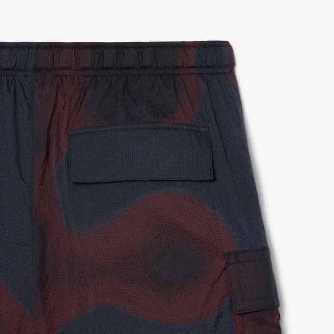 Calções cargo de nylon com padrão Ombra para homem