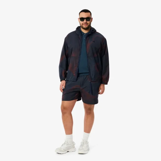 Calções cargo de nylon com padrão Ombra para homem