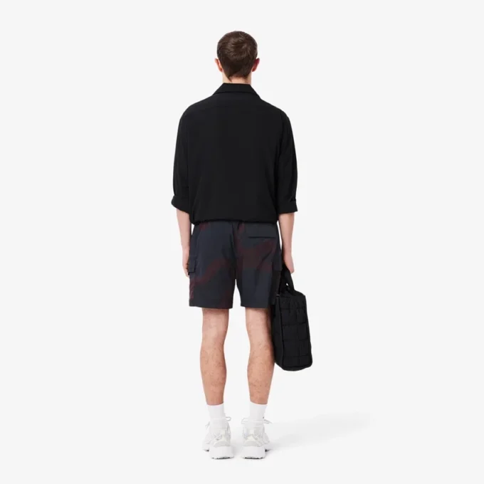 Calções cargo de nylon com padrão Ombra para homem