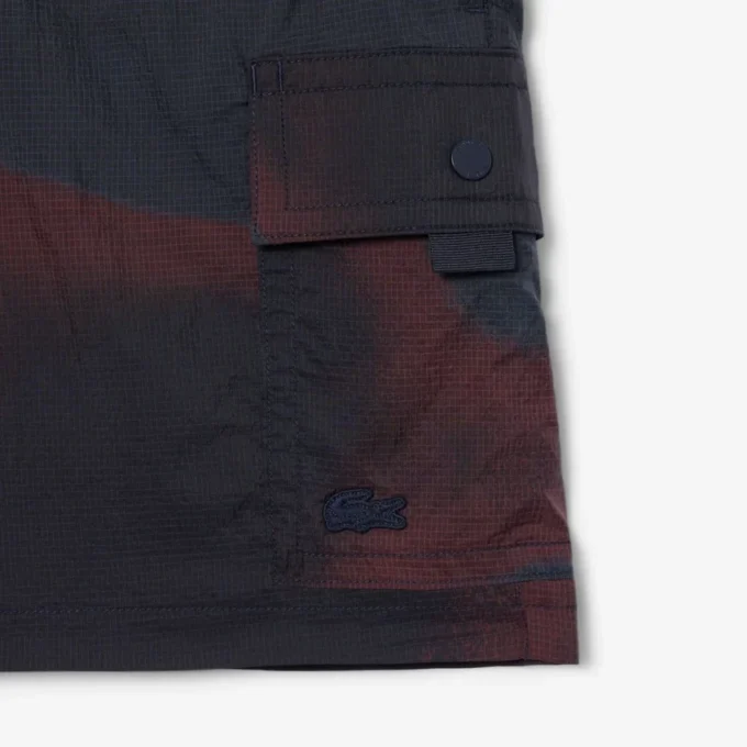 Calções cargo de nylon com padrão Ombra para homem