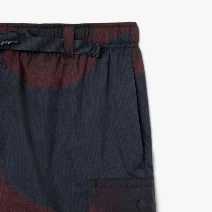 Calções cargo de nylon com padrão Ombra para homem