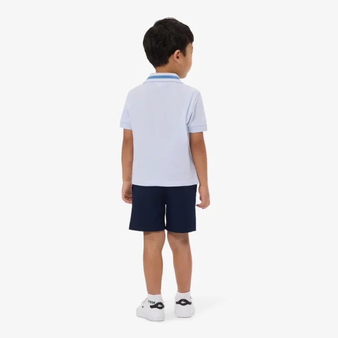 Calções chino em sarja de algodão elástica