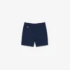 Calções chino em sarja de algodão elástica