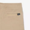 Calções chino em sarja de algodão elástica