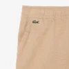 Calções chino em sarja de algodão elástico