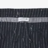 Calções de algodão com riscas e estampado de crocodilo