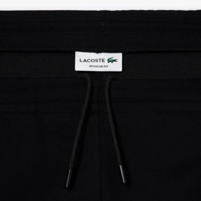 Calções de algodão elástico com corte regular para homem