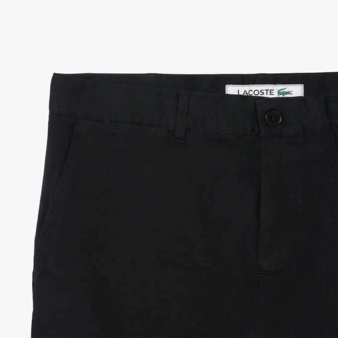 Calções de algodão elástico de corte justo para homem