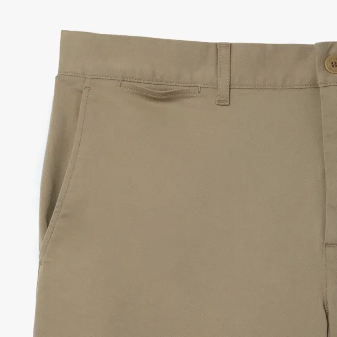 Calções de algodão elástico de corte justo para homem