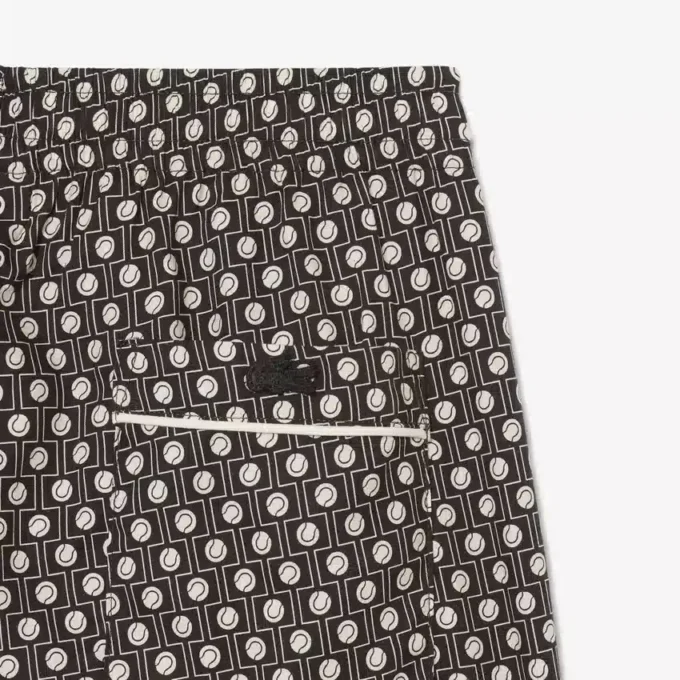 Calções de corte descontraído em mistura de algodão estampado The Blend