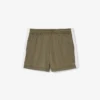 Calções de jersey acetinado com riscas Pointelle para mulher