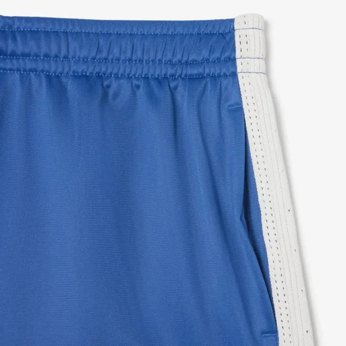Calções de jersey acetinado com riscas Pointelle para mulher