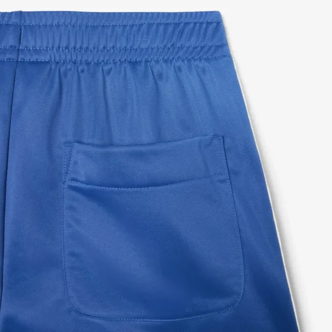 Calções de jersey acetinado com riscas Pointelle para mulher