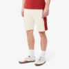 Calções de malha de algodão com blocos de cor para homem