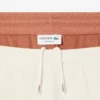 Calções de malha de algodão com blocos de cor para homem