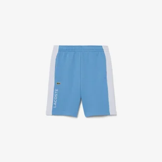 Calções de malha polar com blocos de cor
